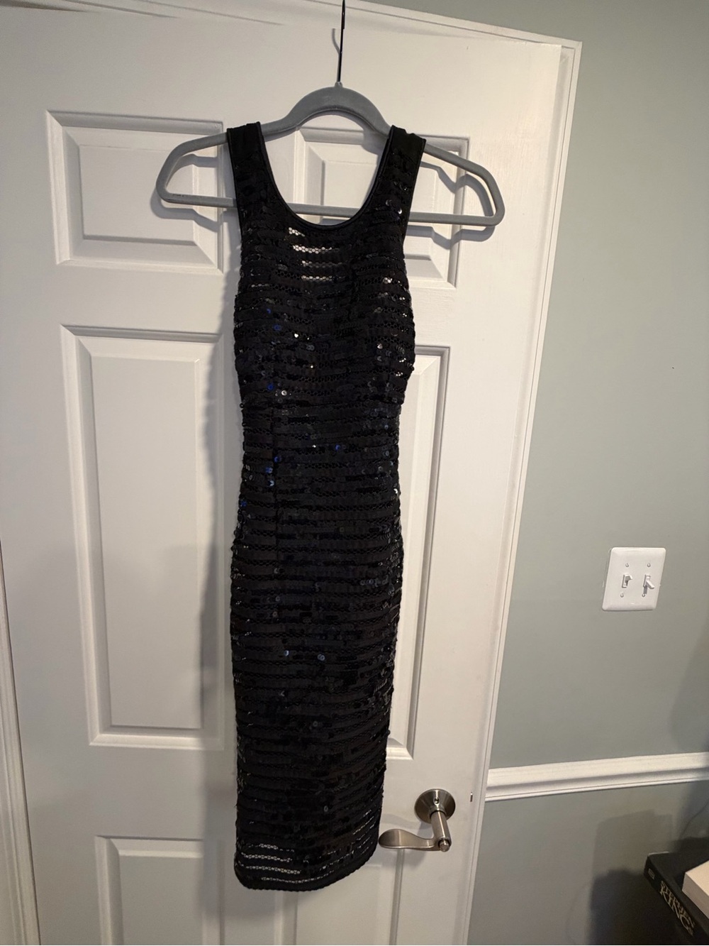 Black Sequin cocktail Dress - Picture 2 of 3